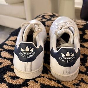 Adidas Ladies  White and Naby Stan Smith Sneakers